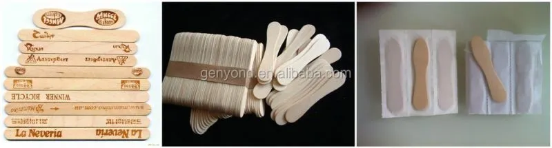 Factory Complete Wooden Ice Cream Sticks Wooden Tongue Depressor Forming Machine Making Plant Production Line
