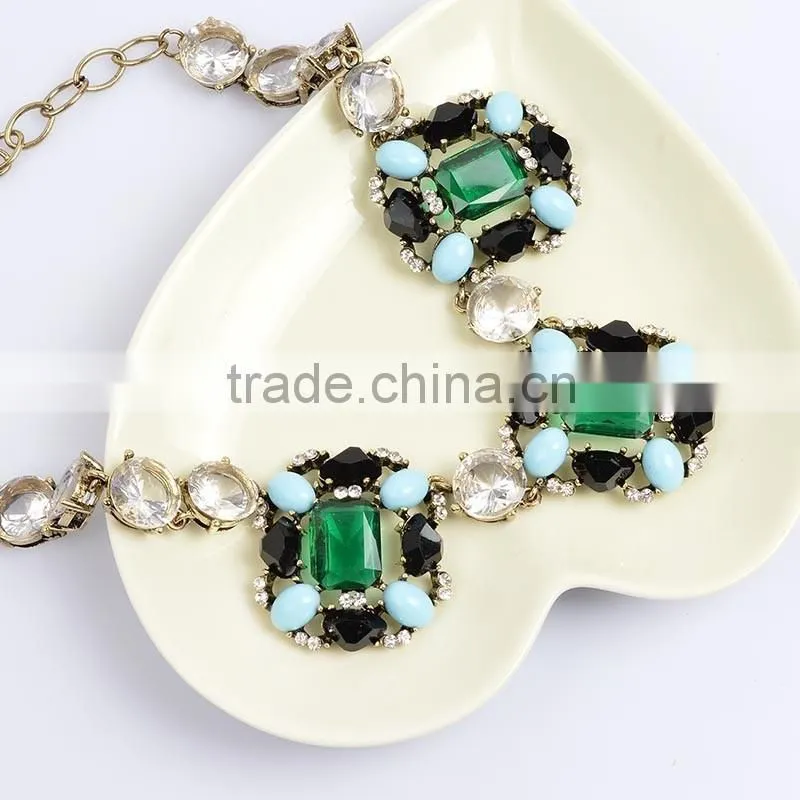 Kundan Jewellery Statement Necklace Jewelry Semi Precious Stone Necklace