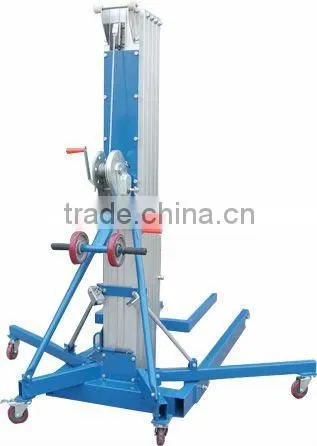 mobile scissors lift platform single aluminum mast lift