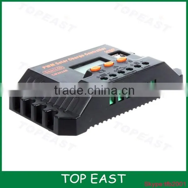12v 24v PWM Solar Charger Controller 25A Solar Controller-solar panel controller solar energy controller with high quality