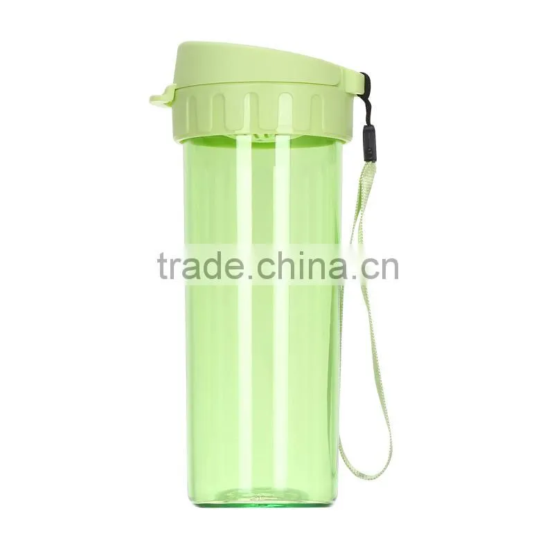 Filter plastic handle tea Water Bottles, Colorful plastic water cup bottle,vacuum cup