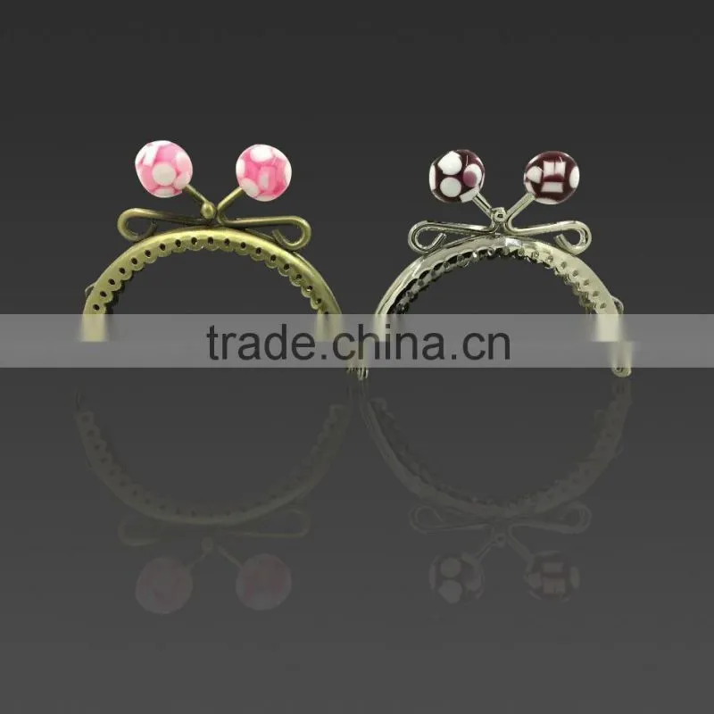 8.5CM kiss ball lock coin purse frame DIY scew clutch purse frame bag frame DIY metal purse frame purse clip