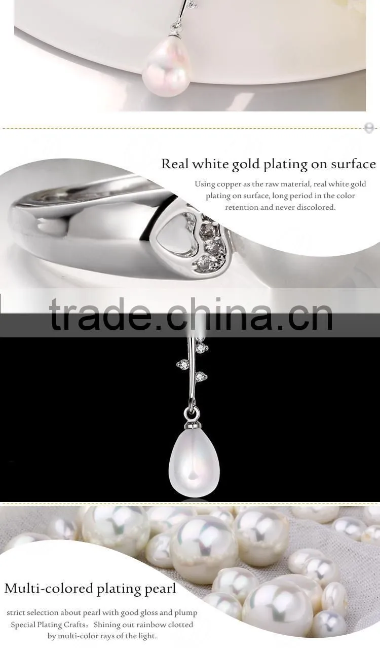 Charming Multicolored Pearl Mixed Lots Women Dubai Gold Pendant
