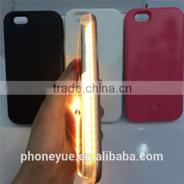 latest design charging led light up phone case for samsung s5 with selfie