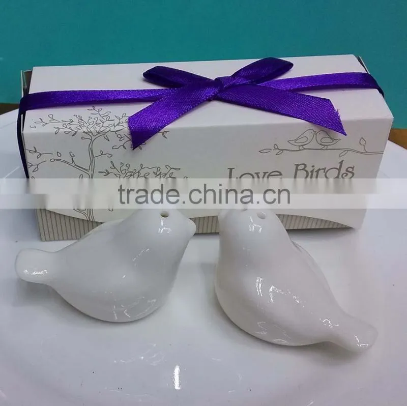 lovel birds ceramic salt & pepper shakers
