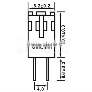 0.7W Most Compact mini 12v led G4 lamp 3014