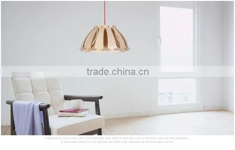LED pendant Light JK-8005B-25 Edison Wooden Fixture Pendant Light