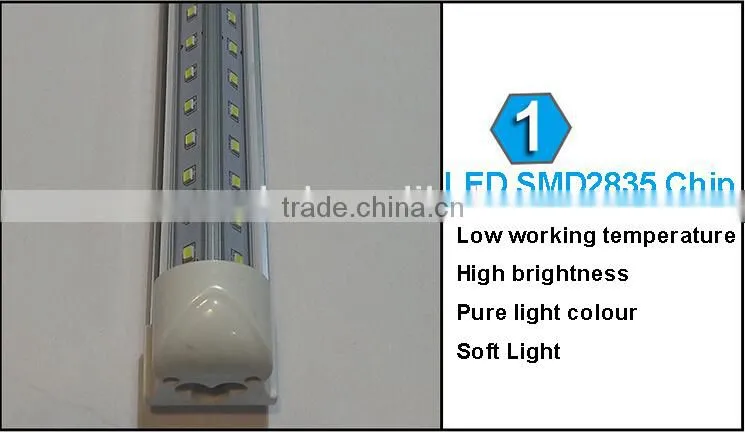Double PCB led tube integrated led tube V Shape T8 Led Tube cooler light