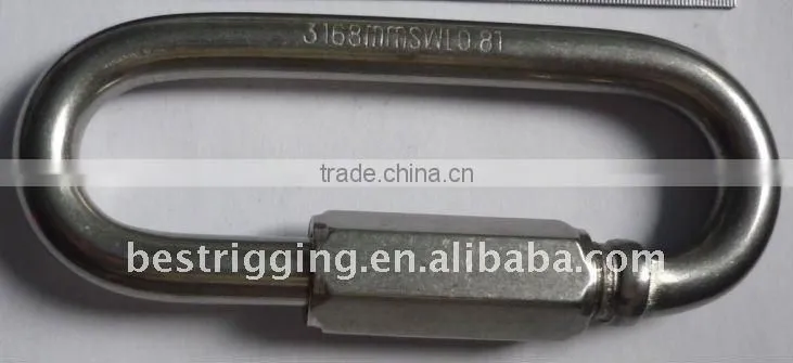 6mm Zinc Plated quick link in Karabiner Rigging Hardware Manufacturer
