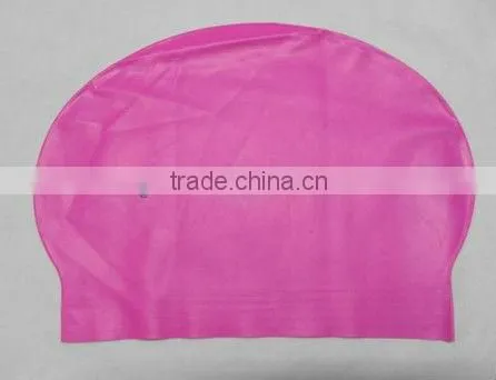 Latex swimming cap with custom logo