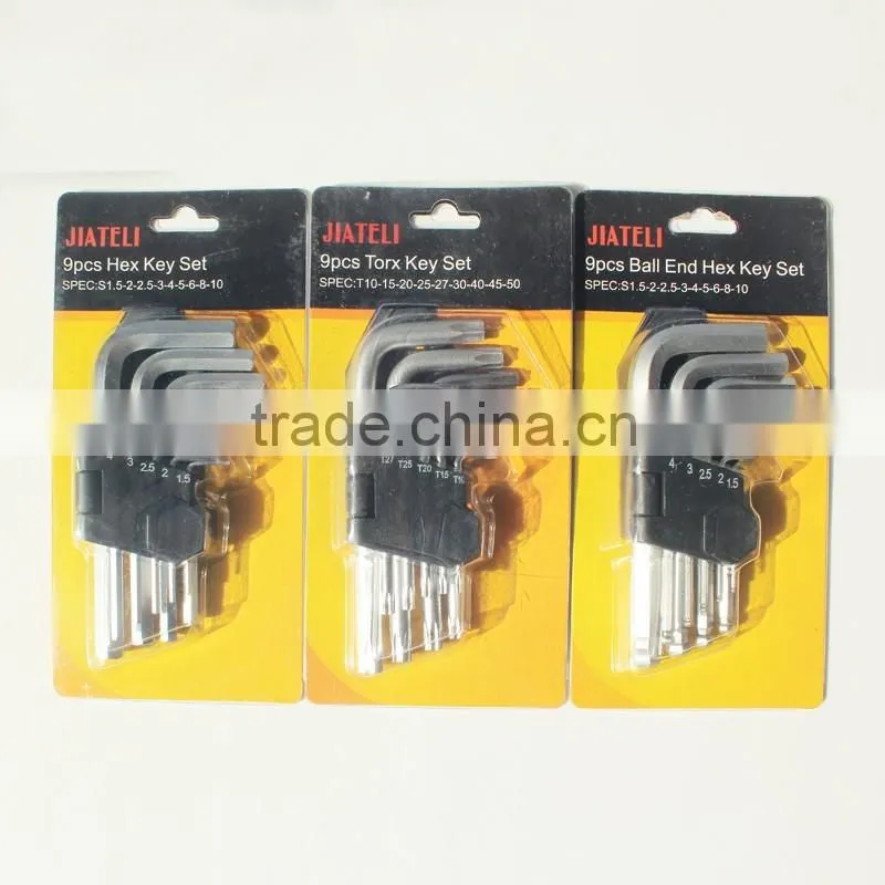 9pcs Ball End Hex Key Set, Allen Key Set