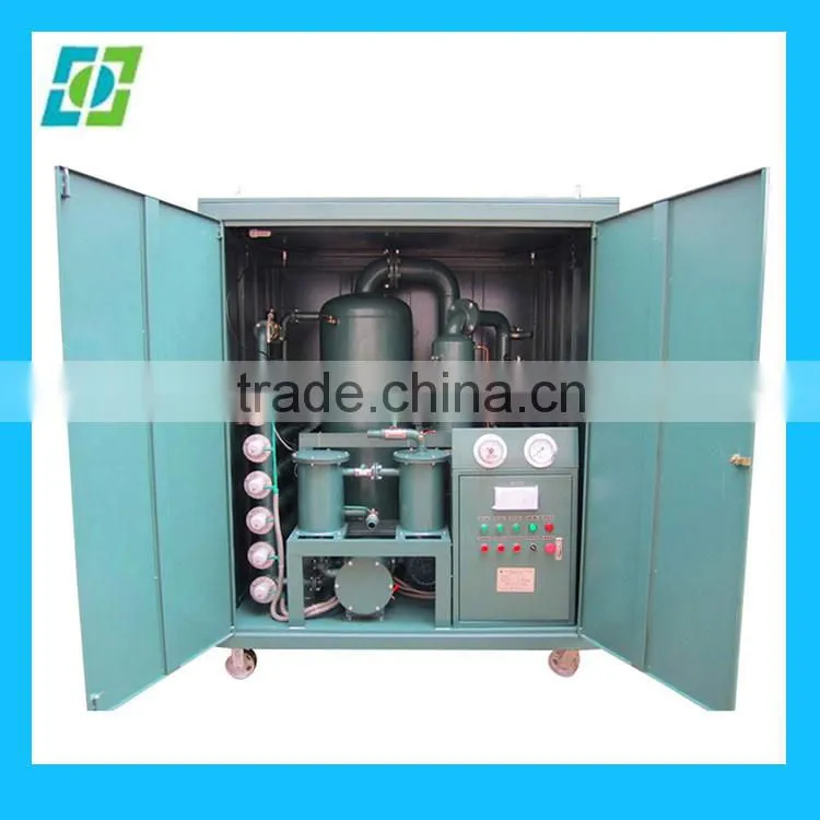 Double Stage High Vacuum Transformer Oil Filtration Machine