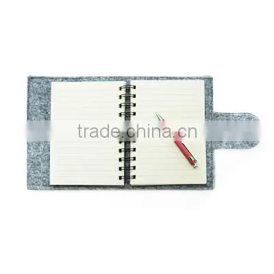 Recycle Felt Spiral Notebook