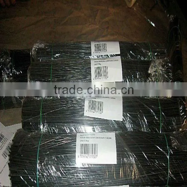 black cut iron wire