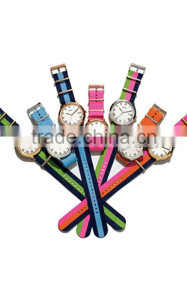 fashion cheap nylon watches china supplier custom design nylon nato strap wristwatch made in china military watch metal