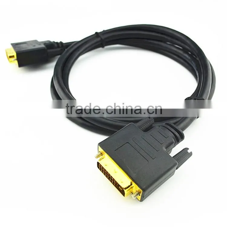 Manufacture supplier gold plated dvi cable 24+1 for projector
