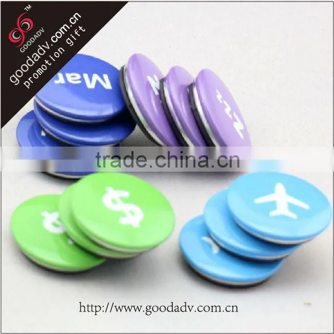 Promotional tinplate magnetic badge / customized magnetic round button name badge