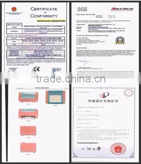 DW-6040 leather bags co2 laser engraving machine /non-metal laser engraving machine,with one year warranty