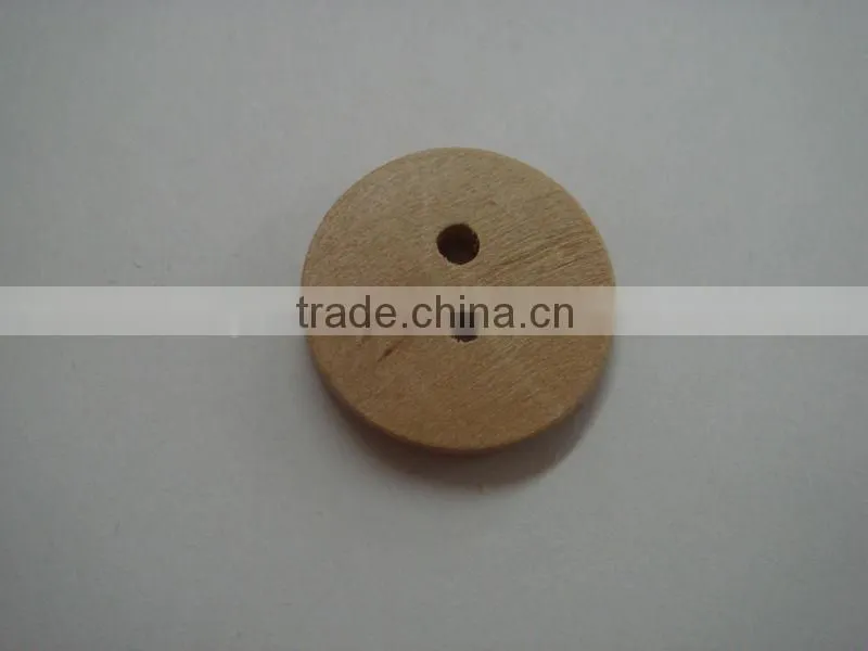 18mm hot sale wood button 2 holes with good painted