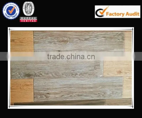 rough finished 150x600 parquet wood pattern old floor tile