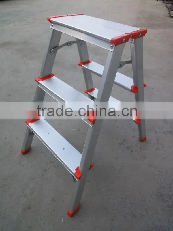 Aluminium step stool ladder with EN131