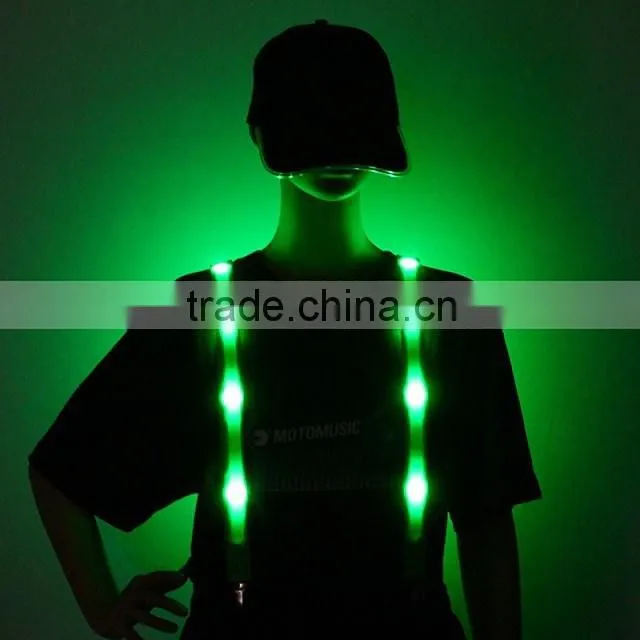 wholeasale custom suspenders flashing led party suspenders