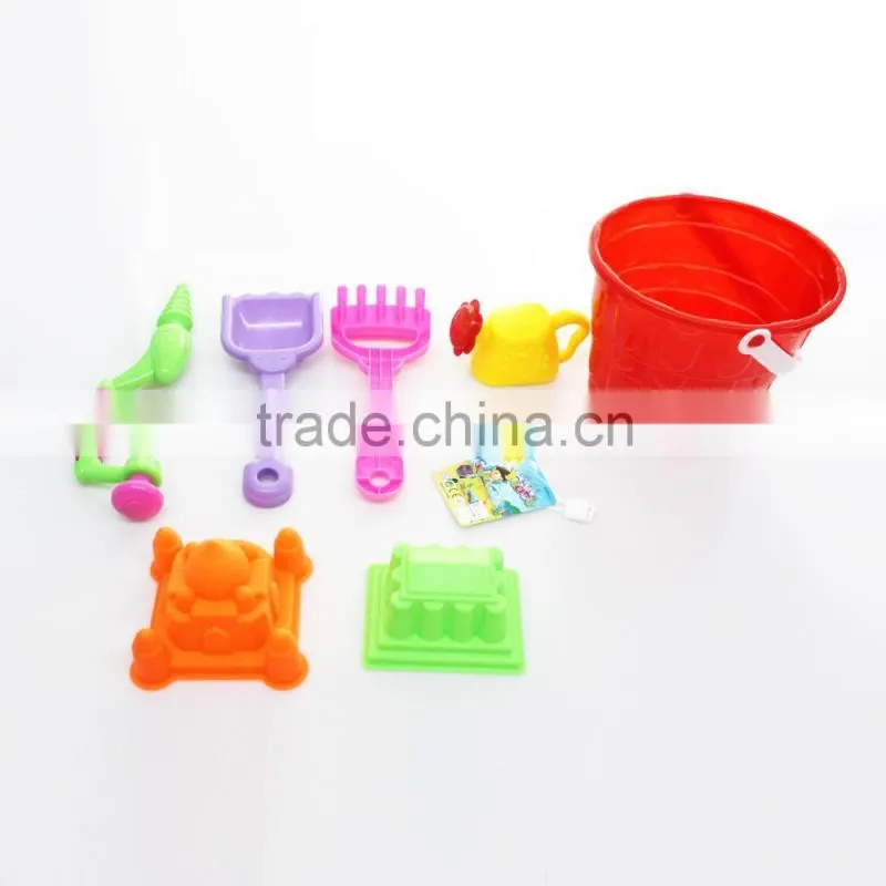 kids plastic 7 pcs sand beach toys set for sale