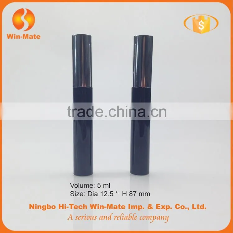 2015 hot-selling black 87*12.5mm ABS empty mascara packaging