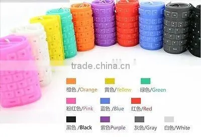 109 Keys USB Silicone Rubber Waterproof Foldable Flexible Silicone Keyboard For PC