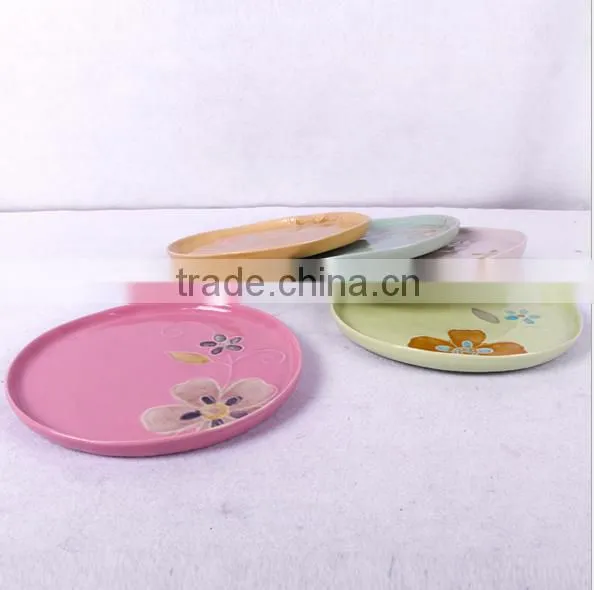 Creative Japanese Korean Flat Ceramic Dinner Plate HY1671902