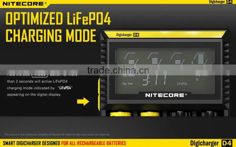 Nitecore D4 Universal Battery charger 12v automatic lead acid battery charger