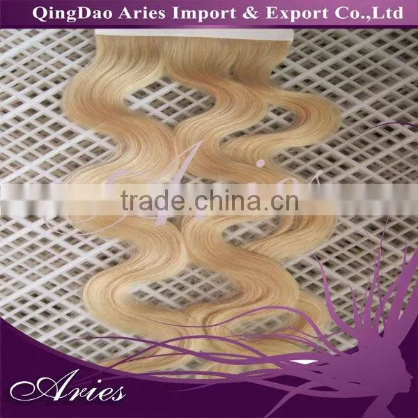 100% Virgin Human Remy Extension tape in hair