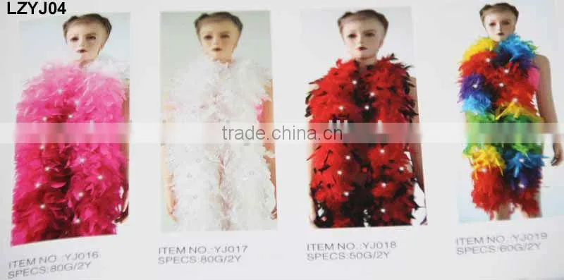 Fluffy turkey feather chandelle boa LZYJ02