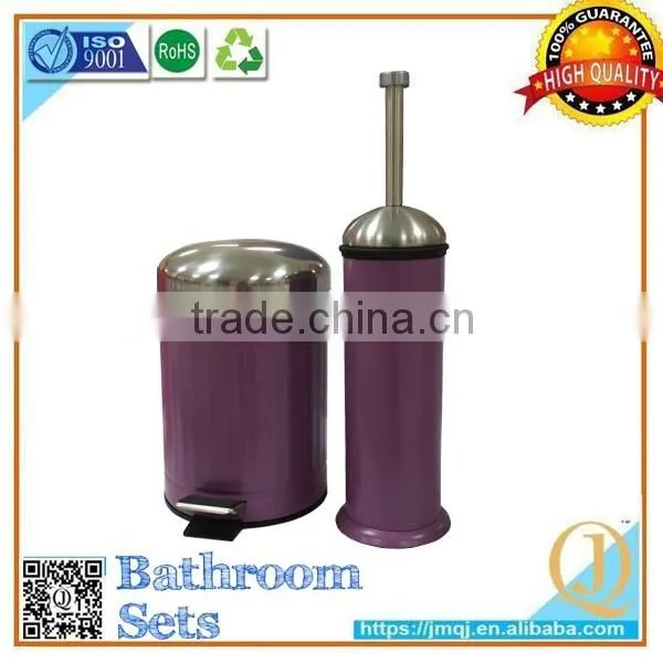 purple Stainless Steel Free Standing Toilet Brush Holder Top Sale