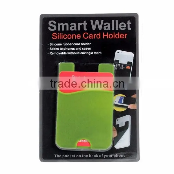 hot sale 3m newly phone sticker/adhesive silicone card holder