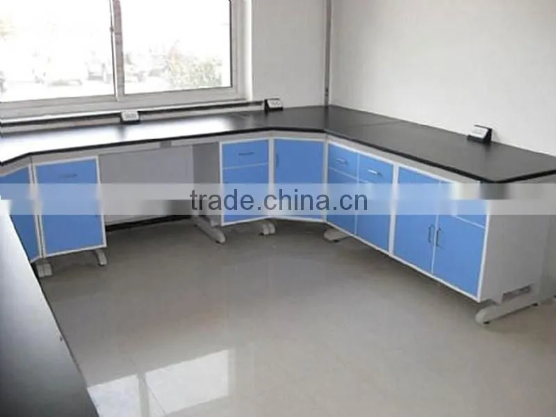 Commercial use experiment furniture stainless steel lab wall bench