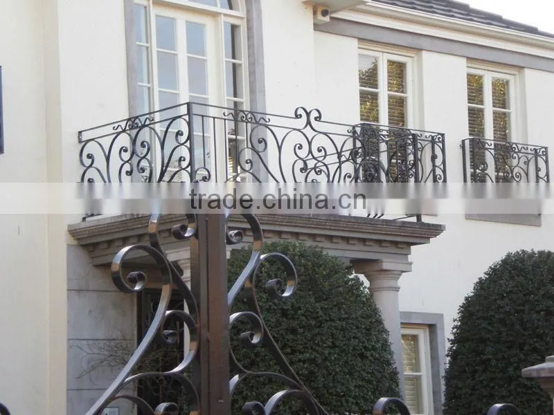 Top-selling classical wrought iron balcony grill designs