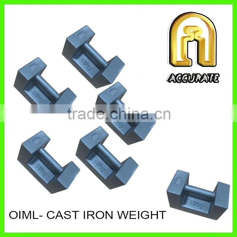 OIML M1 class test weight 1000kg 500kg 20kg cast iron weights, crane counter weight