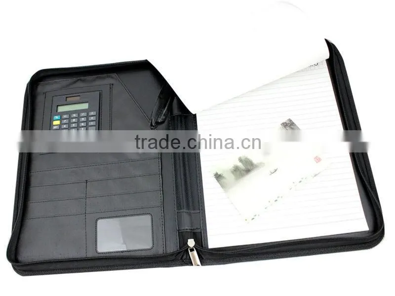 Custom A4 Leather Compendium With Calculator