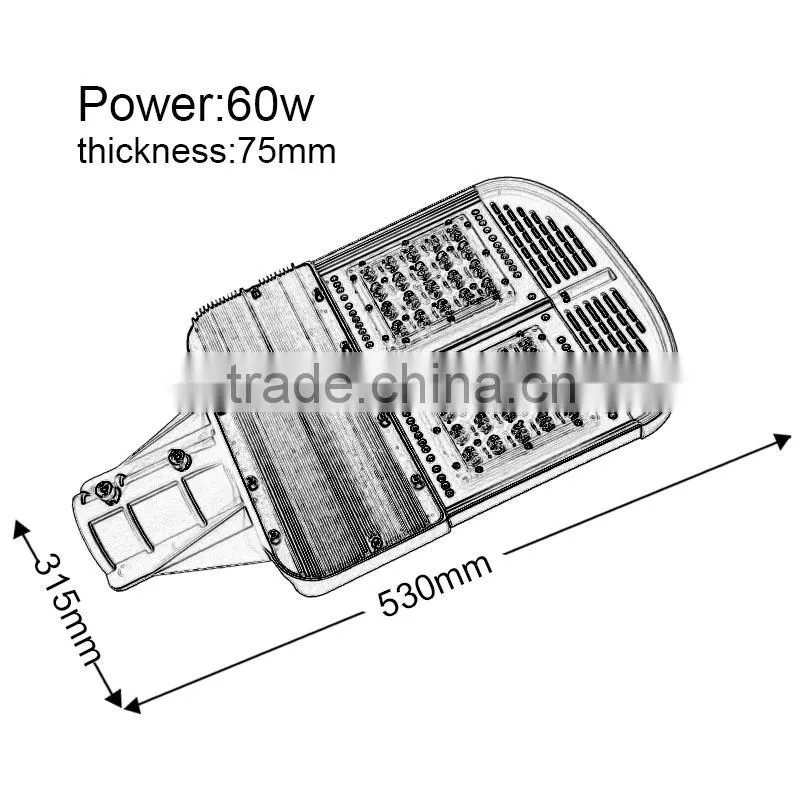 China Outdoor Lighting LED Street Lights Fixture 60W Led Street Lights