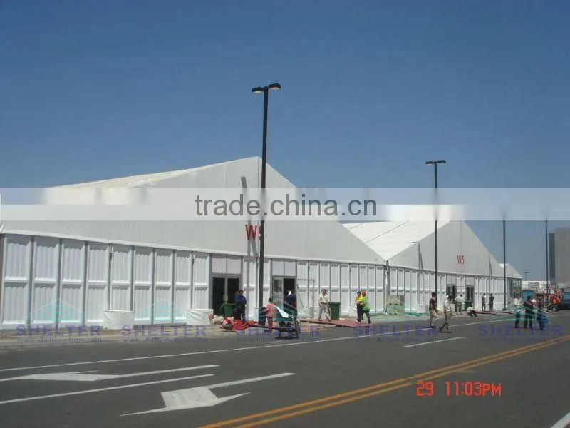 outdoor arch 25m x 60m marquee event hard ABS solid wall tent with glass door