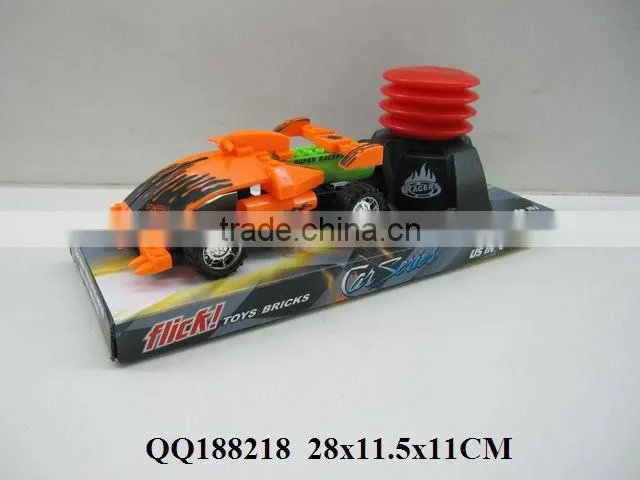 Air pressure racing car, plastic car, racing car toy
