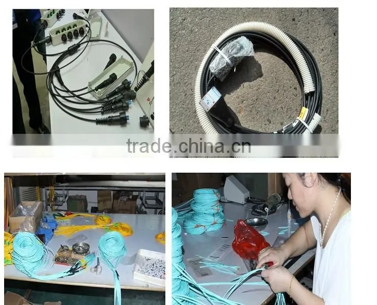 TPU Field Tactical Armored Fiber Optic Patch Cord DLC/UPC-LC/UPC Duplex SM 100M