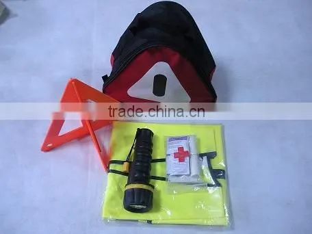 auto aid tool,Car Safety Kit with warning triangle