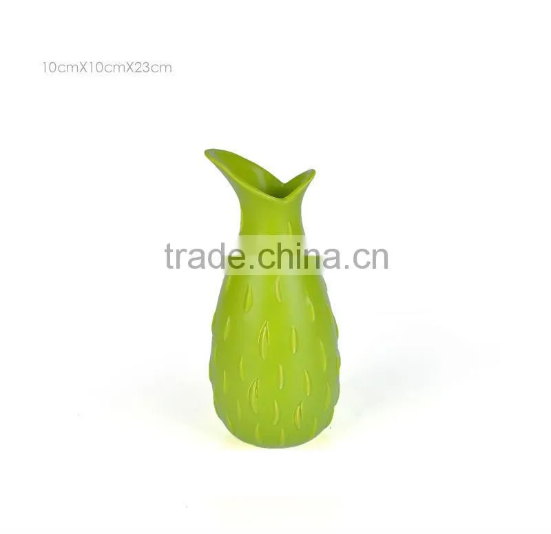 green ceramic flower vase YS141Z138