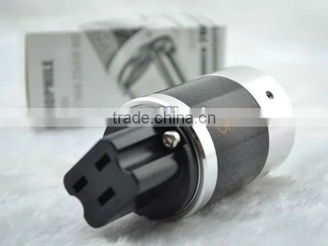 Hi-End Rhodium Plated Carbon fiber series 20A IEC Connector