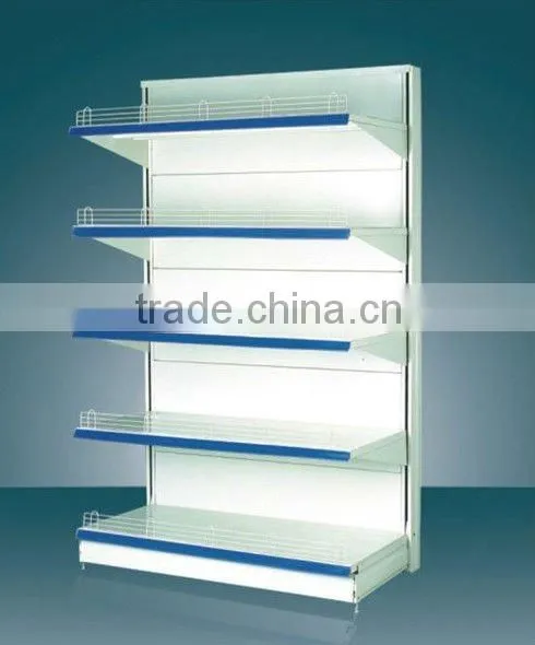 Metal supermarket shelf