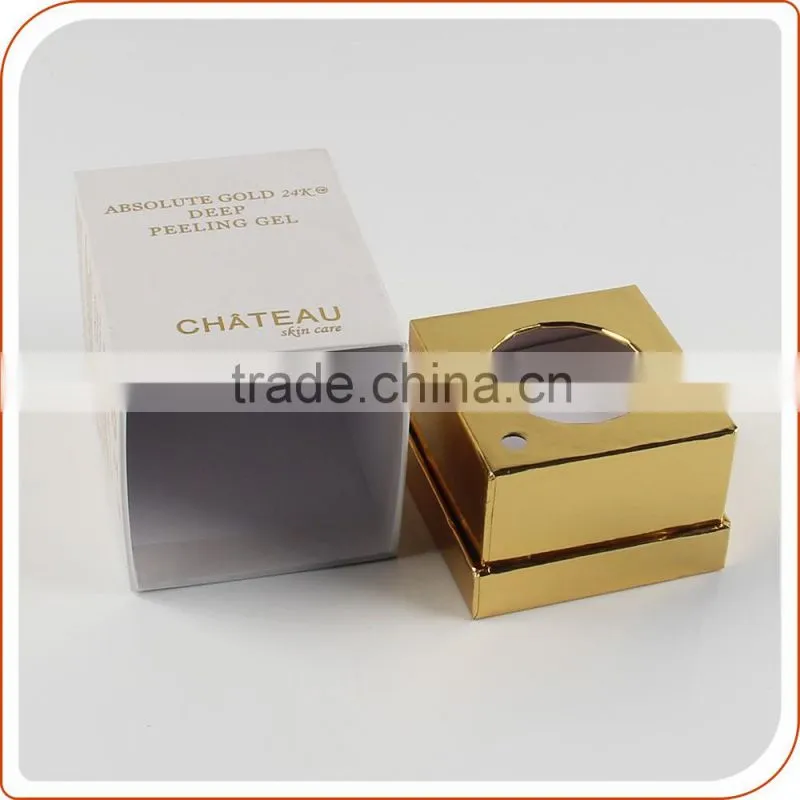 bottom to lid style hard perfume box with soft velvet insert