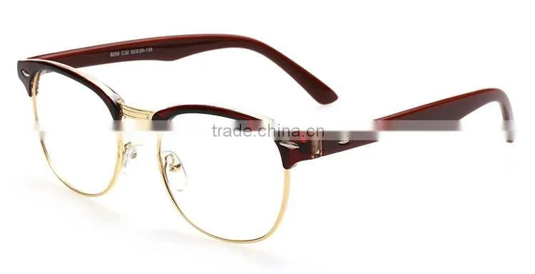 Plastic half frame glasses optical reading glasses
