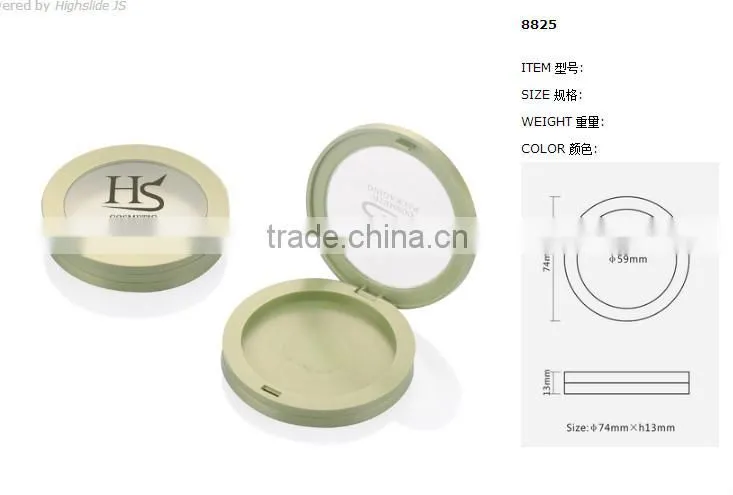 Wholesale round cosmetic compact powder box with window
